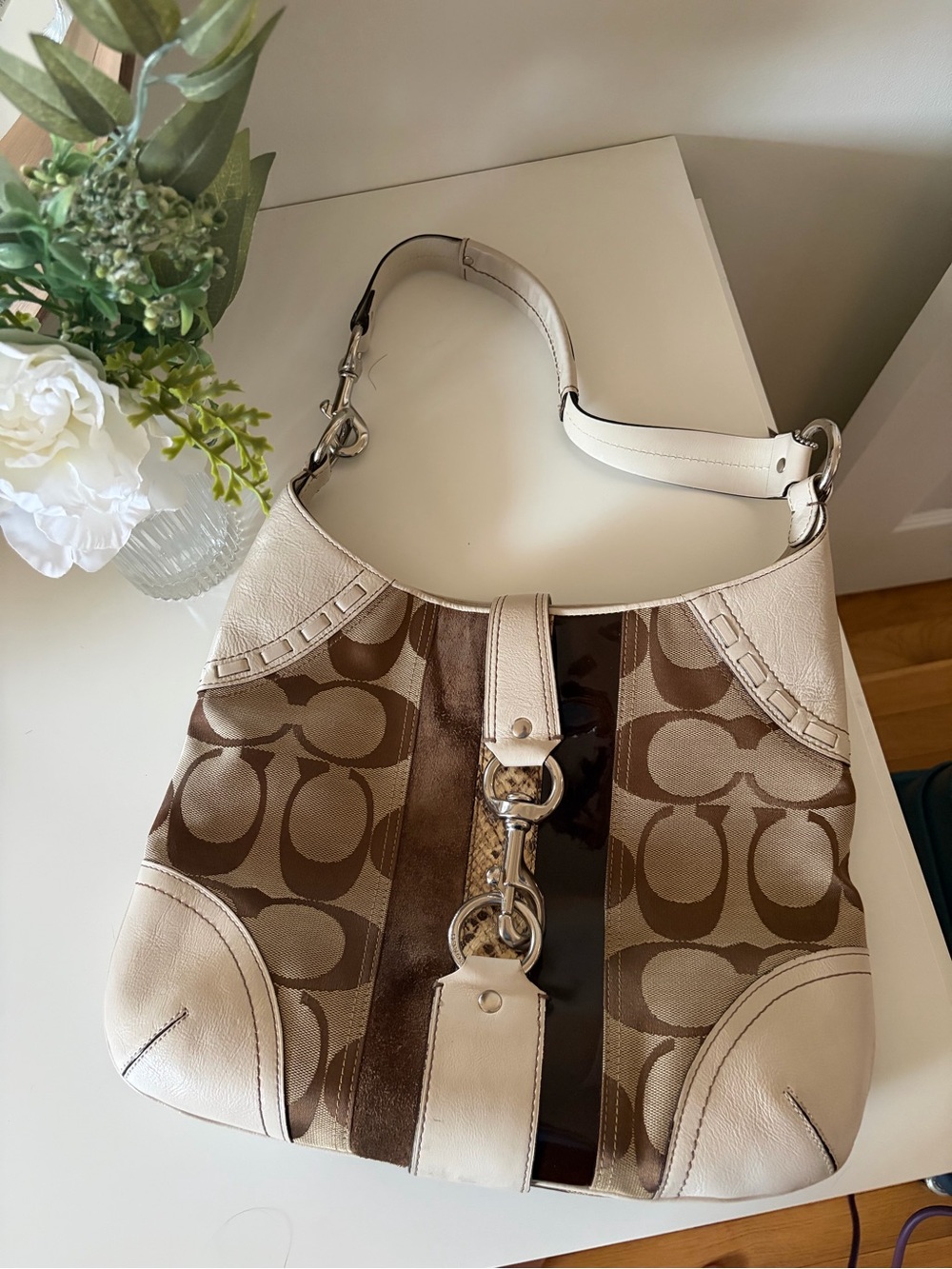 Vintage Coach Hamptons Hobo